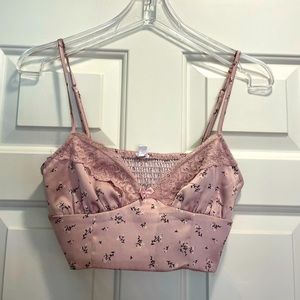 Garage Cropped Cami Floral Extra Small